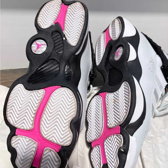 Jordan Kids Sneakers - Black, Gray, and Pink - Picture 3 of 7